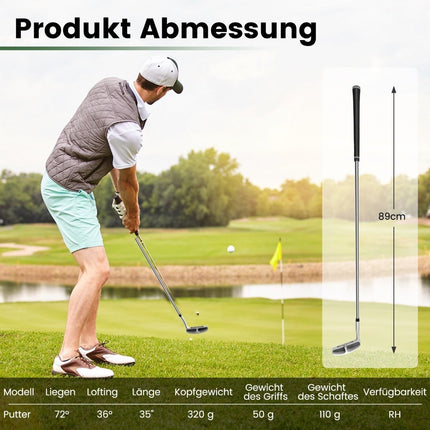 Golf-Chipper 89 cm – Edelstahlkopf, rutschfester Griff