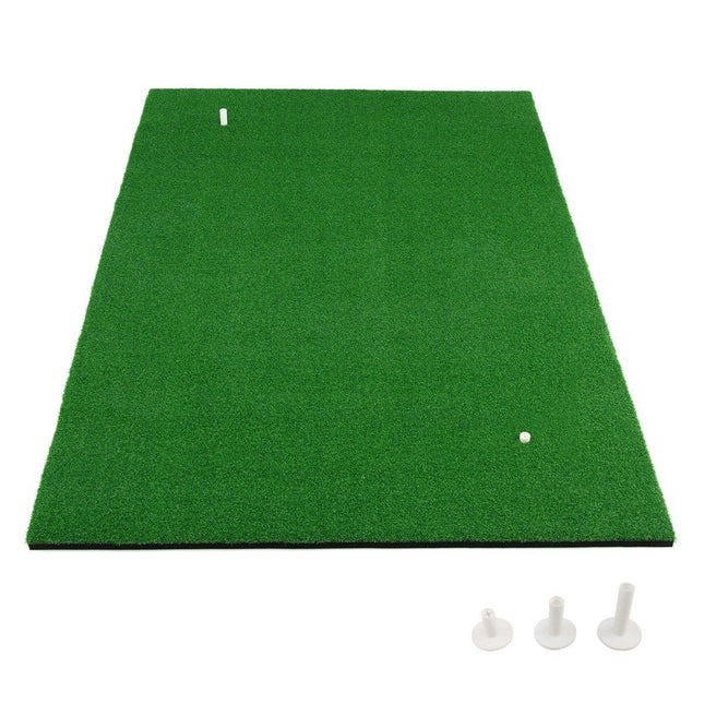 Golf-Schlagmatte, Standard-Golf-Übungsmatte mit echtem Gefühl, 1,5 x 1 m, Grün