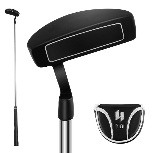 Golf Putter Putter maillet en acier inoxydable de 89 cm avec tête en acier inoxydable et poignée antidérapante