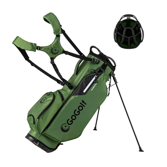 Golf Standbag, 8-fache Unterteilung, Leichtgewicht, Grün
