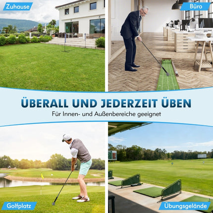 Aide à l'entraînement au swing de golf, 120 cm, tête lestée, gris