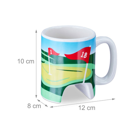 Tasse de golf avec club