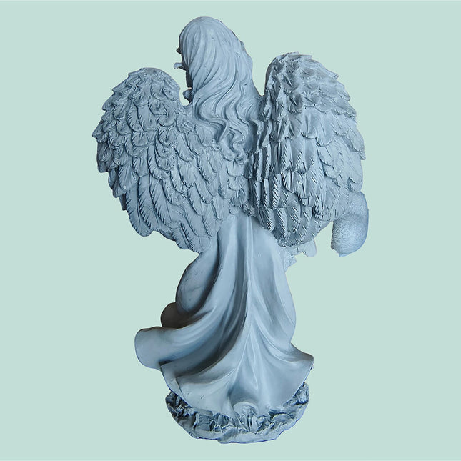 Statue d'ange funéraire pour cimetière ou jardin, grande taille, résistante aux intempéries