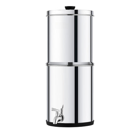 Gravity-Fed Water Filter, 1.5 Gal, 2 Carbon Filters, Spigot