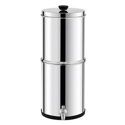 Gravity-Fed Water Filter, 2.25 Gal, 2 Carbon Filters, Spigot