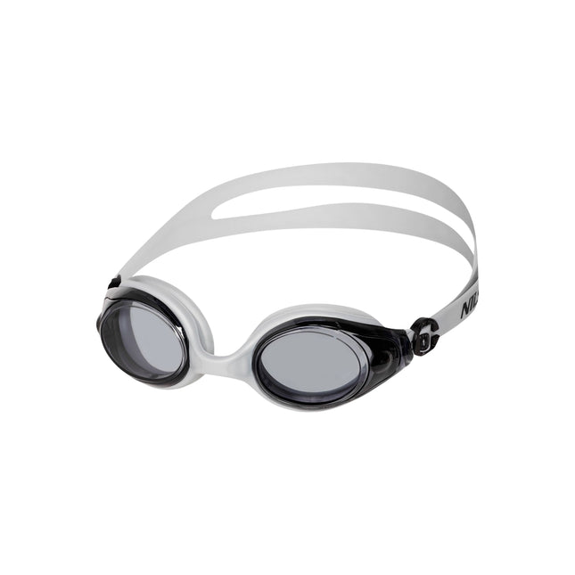 Graue Schwimmbrille, Antibeschlag, UV-Schutz