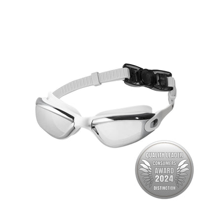 Lunettes de natation grises, antibuée, protection UV