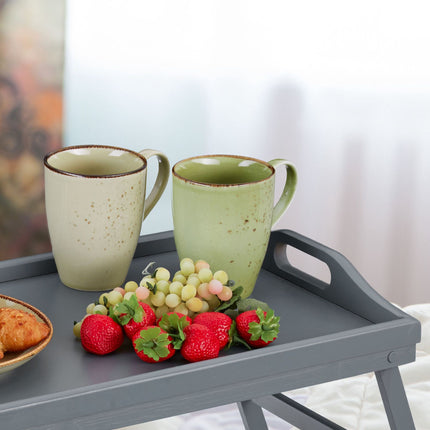 Plateau de lit gris - lot de 2