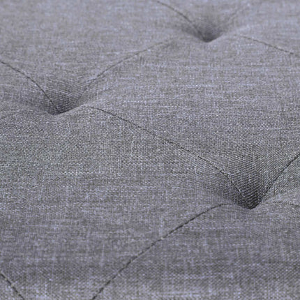 Banc gris avec 2 tiroirs