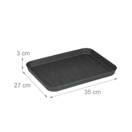 Graue Abtropfschale für Schuhe - 3er-Set