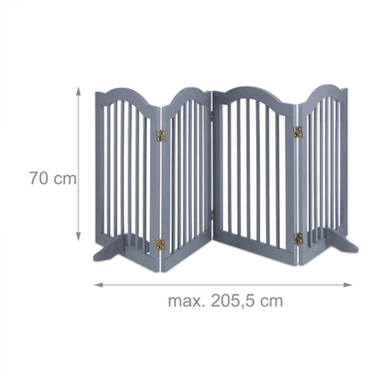Portail de sécurité gris 70 cm