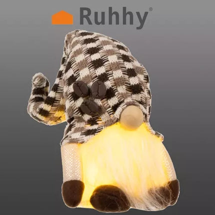 Lutin debout gris - LED rougeoyante 20354