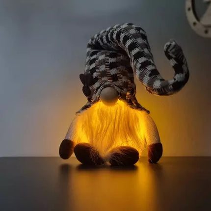 Lutin debout gris - LED rougeoyante 20354