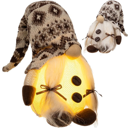 Grauer stehender Gnom mit LED 23754 
