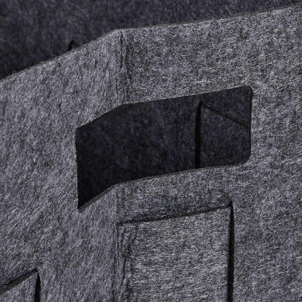 Panier de rangement gris en feutre Lot de 2