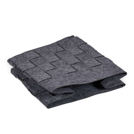 Panier de rangement gris en feutre Lot de 2