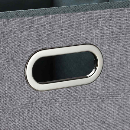 Coffret de rangement gris Lot de 2