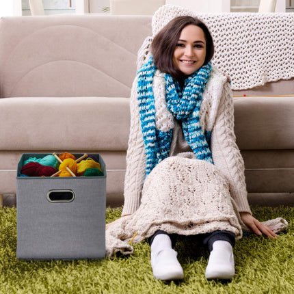 Coffret de rangement gris Lot de 2