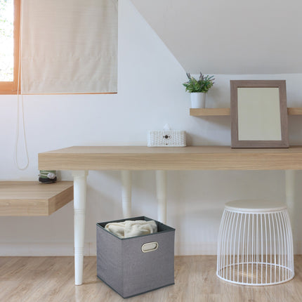 Coffret de rangement gris Lot de 2