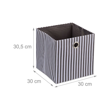 Coffret de rangement gris, lot de 2