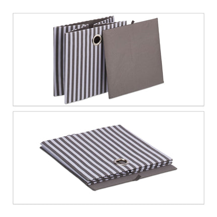Coffret de rangement gris, lot de 2