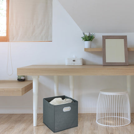 Boîte de rangement grise - lot de 4