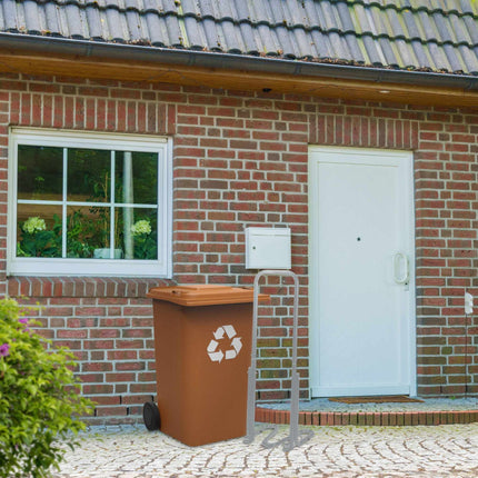 Compacteur de déchets gris pour la poubelle