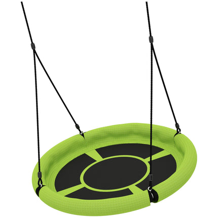 Balancelle nid d'extérieur réglable verte, 98 cm, capacité de 150 kg