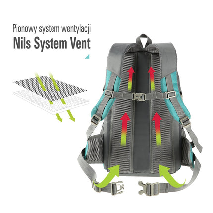 Sac à dos vert, grande capacité, matériau durable