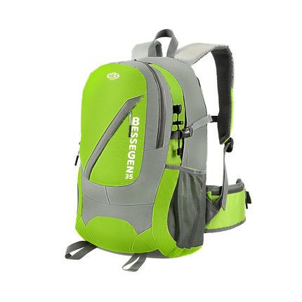 Grüner Wanderrucksack, 35 l Fassungsvermögen, leicht
