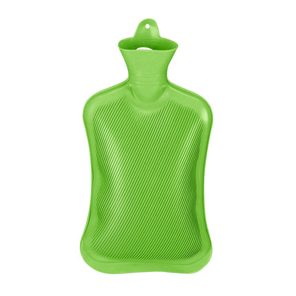 Bouillotte verte 2 L, anti-fuite, anti-douleur