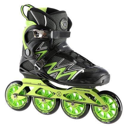 Patins à roues alignées verts, taille 39, ajustement réglable