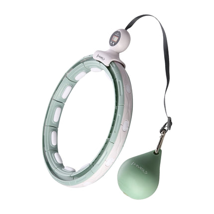 Grüner magnetischer Hula-Hoop-Reifen mit Gewichten und Zähler