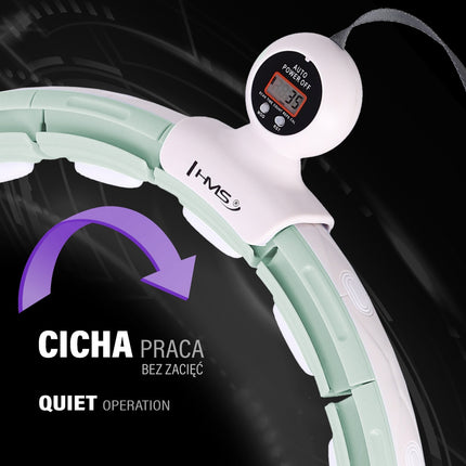 Grüner magnetischer Hula-Hoop-Reifen mit Gewichten und Zähler