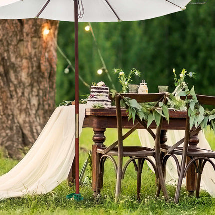 Vis de parasol verte pour sable et terre