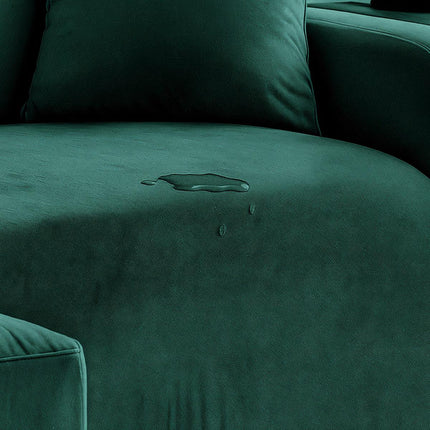Housse de canapé verte extensible 145-185 cm