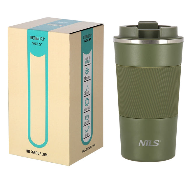 Grüner Thermobecher, Isoliert, 350ml