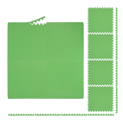 Tapis de protection de sol vert en lot de 8