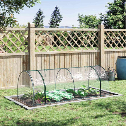 Serre Avec Porte, Cadre Froid, Culture De Plantes, Acier Pvc, 250X100X80Cm
