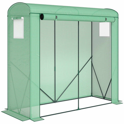 Serre à structure en acier et bâche en PE, 200 x 75 x 188 cm