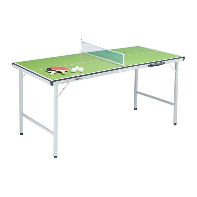 Table de ping-pong verte avec accessoires