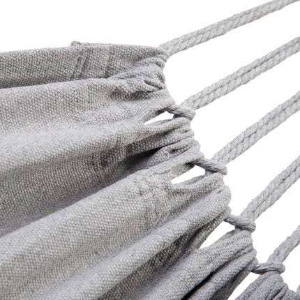 Hamac gris 200x100 cm - Usage extérieur durable