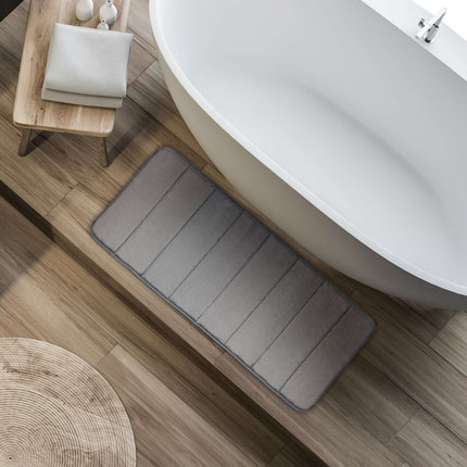 Graue Badematte aus Memory-Schaumstoff
