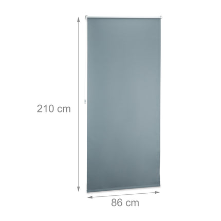 Stores thermiques occultants gris, réglables de 60 à 120 cm