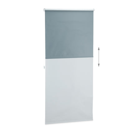 Stores thermiques occultants gris, réglables de 60 à 120 cm
