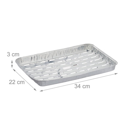 Plateau de grill en aluminium, lot de 100 pièces