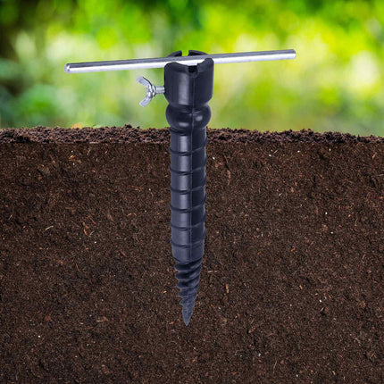 Piquet de sol pour poteaux de 25 mm - Support de parasol, portable