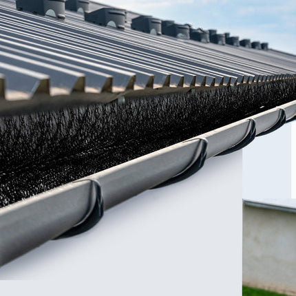 Gutter Guard Brush 30 Ft, Fits 5-Inch Gutters, Steel Core