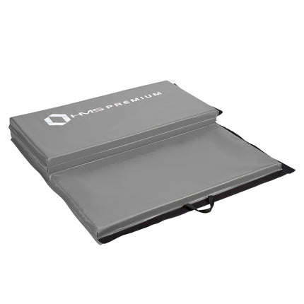 Matelas de gymnastique pliable, 2400 x 1200 mm, gris