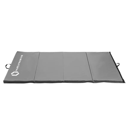 Matelas de gymnastique pliable, 2400 x 1200 mm, gris